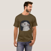 Pit bull Puppy Portret T-shirt (Voorkant volledig)