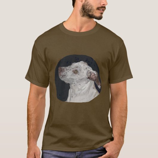 Pit bull Puppy Portret T-shirt (Voorkant)