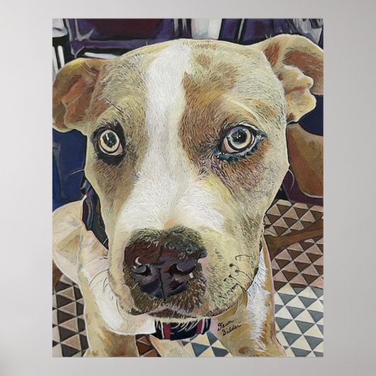 Pit Bull Puppy Poster (Voorkant)