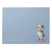 Pit Bull Puppy Sketch Tekening | Jouw namen toevoe Notitieblok (Voorkant)