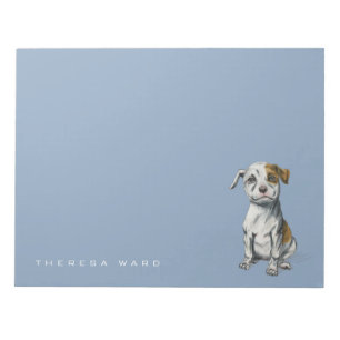 Pit Bull Puppy Sketch Tekening   Jouw namen toevoe Notitieblok