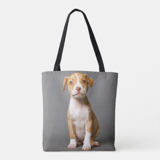 Pit-Bull Puppy Tote Bag (Achterkant)