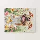 Pit Bull Puzzel – Waterverf Hond Fun (Horizontaal)