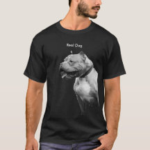 Pit Bull Real Dog Mannen Tee Shirt