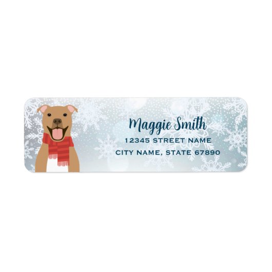 Pit Bull Retouradreslabels Etiket (Voorkant)