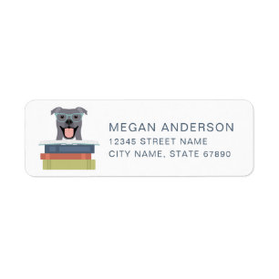 Pit Bull retouradreslabels Etiket