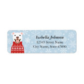 Pit Bull Return Address Labels (Voorkant)