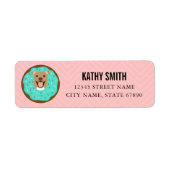Pit Bull Return Address Labels (Voorkant)