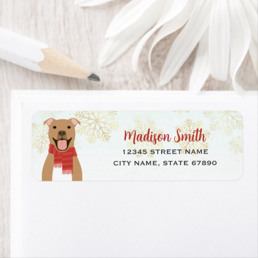 Pit Bull Return Address Labels (Insitu)