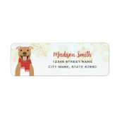 Pit Bull Return Address Labels (Voorkant)