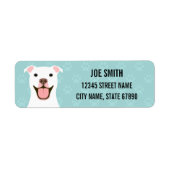 Pit Bull Return Address Labels (Voorkant)
