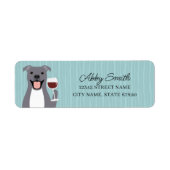 Pit Bull Return Address Labels (Voorkant)
