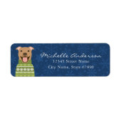 Pit Bull Return Address Labels (Voorkant)