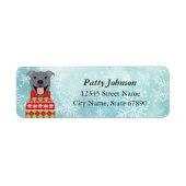 Pit Bull Return Address Labels (Voorkant)