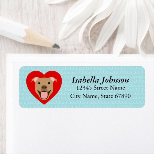 Pit Bull Return Address Labels (Insitu)