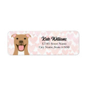 Pit Bull Return Address Labels (Voorkant)