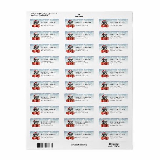 Pit Bull Return Address Labels (Full Sheet)