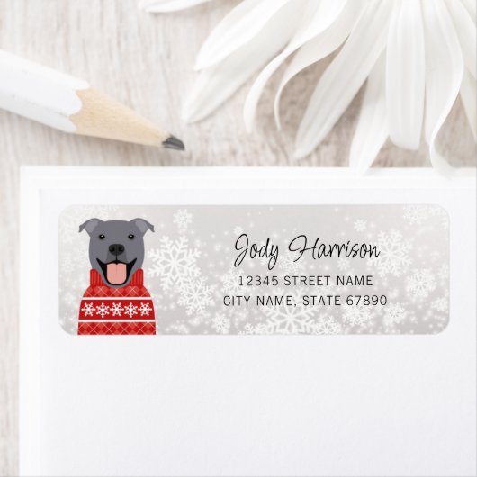 Pit Bull Return Address Labels (Insitu)