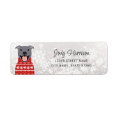 Pit Bull Return Address Labels (Voorkant)