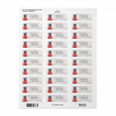 Pit Bull Return Address Labels (Full Sheet)