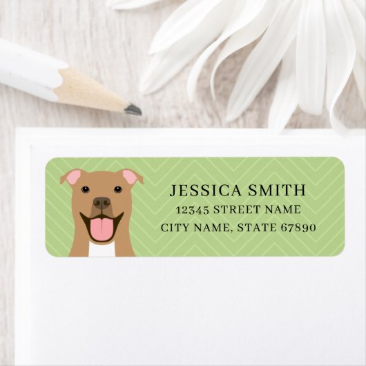 Pit Bull Return Address Labels (Insitu)