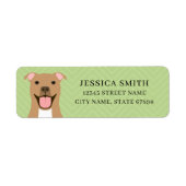Pit Bull Return Address Labels (Voorkant)