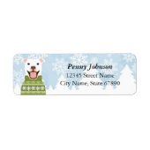 Pit Bull Return Address Labels (Voorkant)