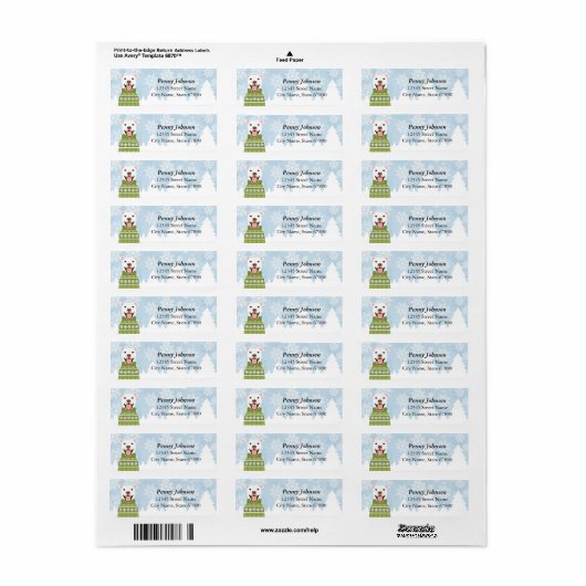 Pit Bull Return Address Labels (Full Sheet)