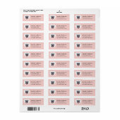 Pit Bull Return Address Labels (Full Sheet)