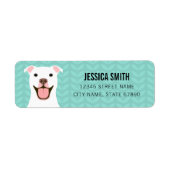 Pit Bull Return Address Labels (Voorkant)