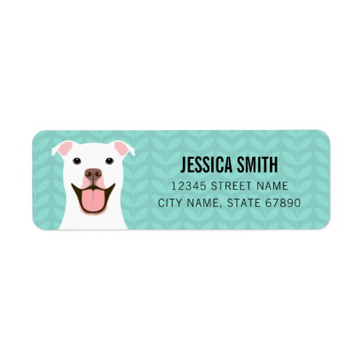 Pit Bull Return Address Labels (Voorkant)