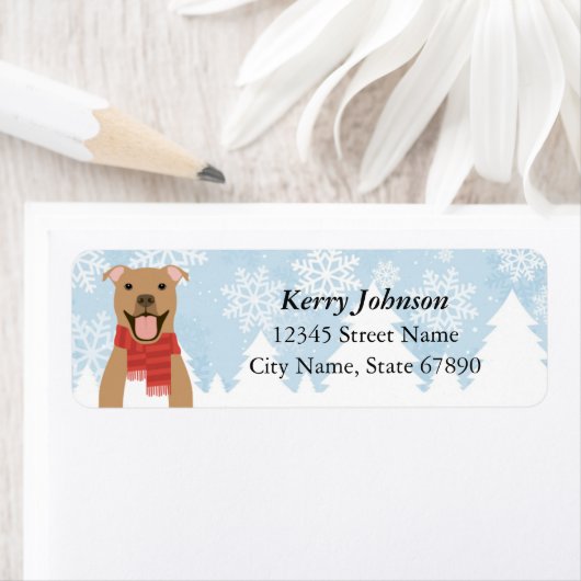 Pit Bull Return Address Labels (Insitu)