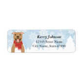 Pit Bull Return Address Labels (Voorkant)
