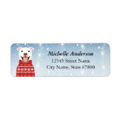 Pit Bull Return Address Labels (Voorkant)