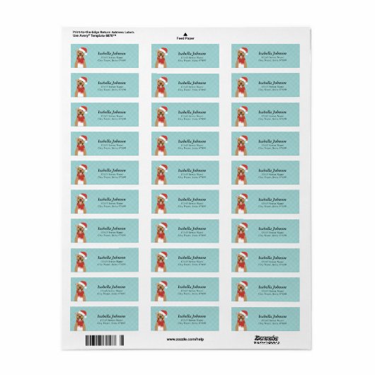 Pit Bull Return Address Labels (Full Sheet)