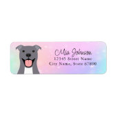 Pit Bull Return Address Labels (Voorkant)