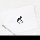 Pit Bull Ronde Sticker (Envelop)