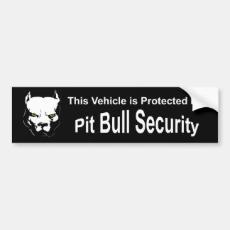 Pit Bull Security Bumpersticker
