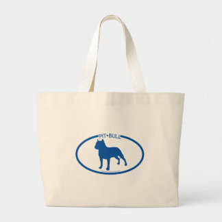 Pit Bull Silhouette Bag Grote Tote Bag