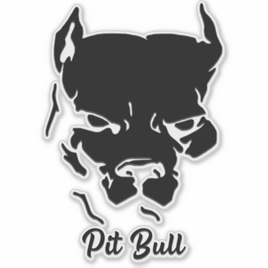 Pit bull Sticker (Voorkant)