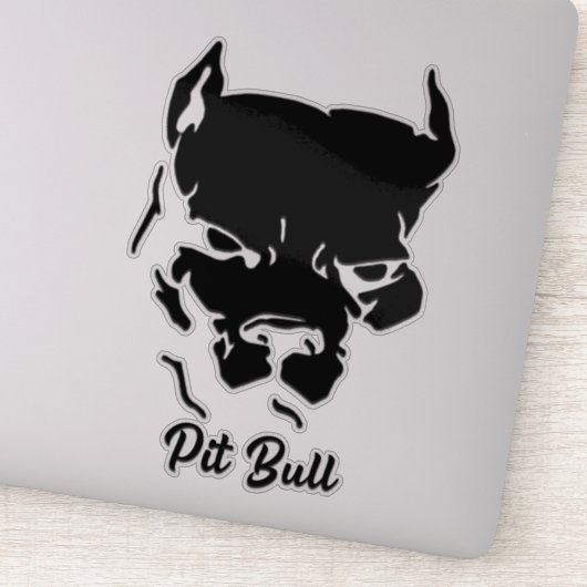 Pit bull Sticker (Detail)