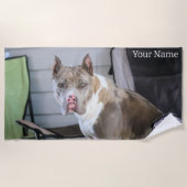 Pit Bull Strandlaken (Voorkant)