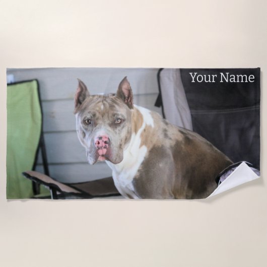 Pit Bull Strandlaken (Voorkant)