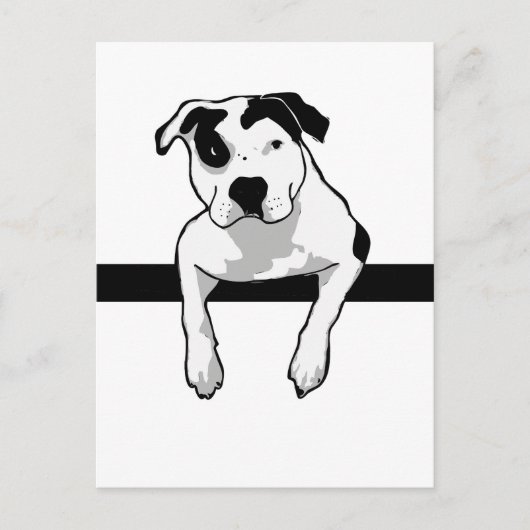 Pit Bull T-Bone Graphic Briefkaart (Voorkant)