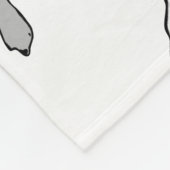 Pit Bull T-Bone Graphic Fleece Deken (Hoek)