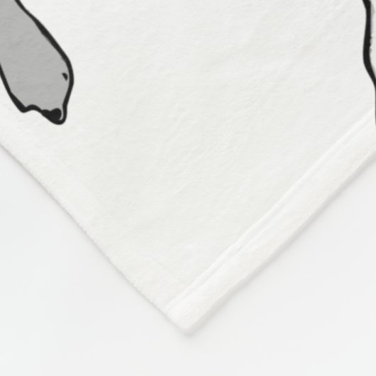 Pit Bull T-Bone Graphic Fleece Deken (Hoek)