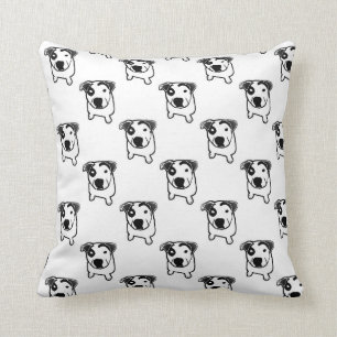Pit Bull T-Bone Graphic Kussen