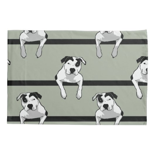 Pit Bull T-Bone Graphic Kussensloop (Achterkant)
