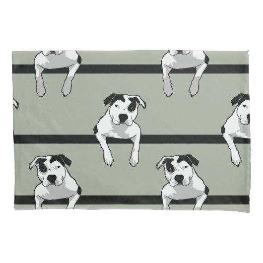 Pit Bull T-Bone Graphic Kussensloop (Voorkant)