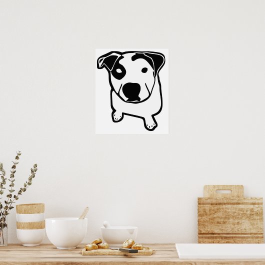 Pit Bull T-Bone Graphic Poster (Keuken)
